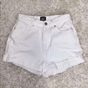 Urban Outfitters BDG white high rise mom shorts